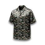 Green Leopard Camp Shirt