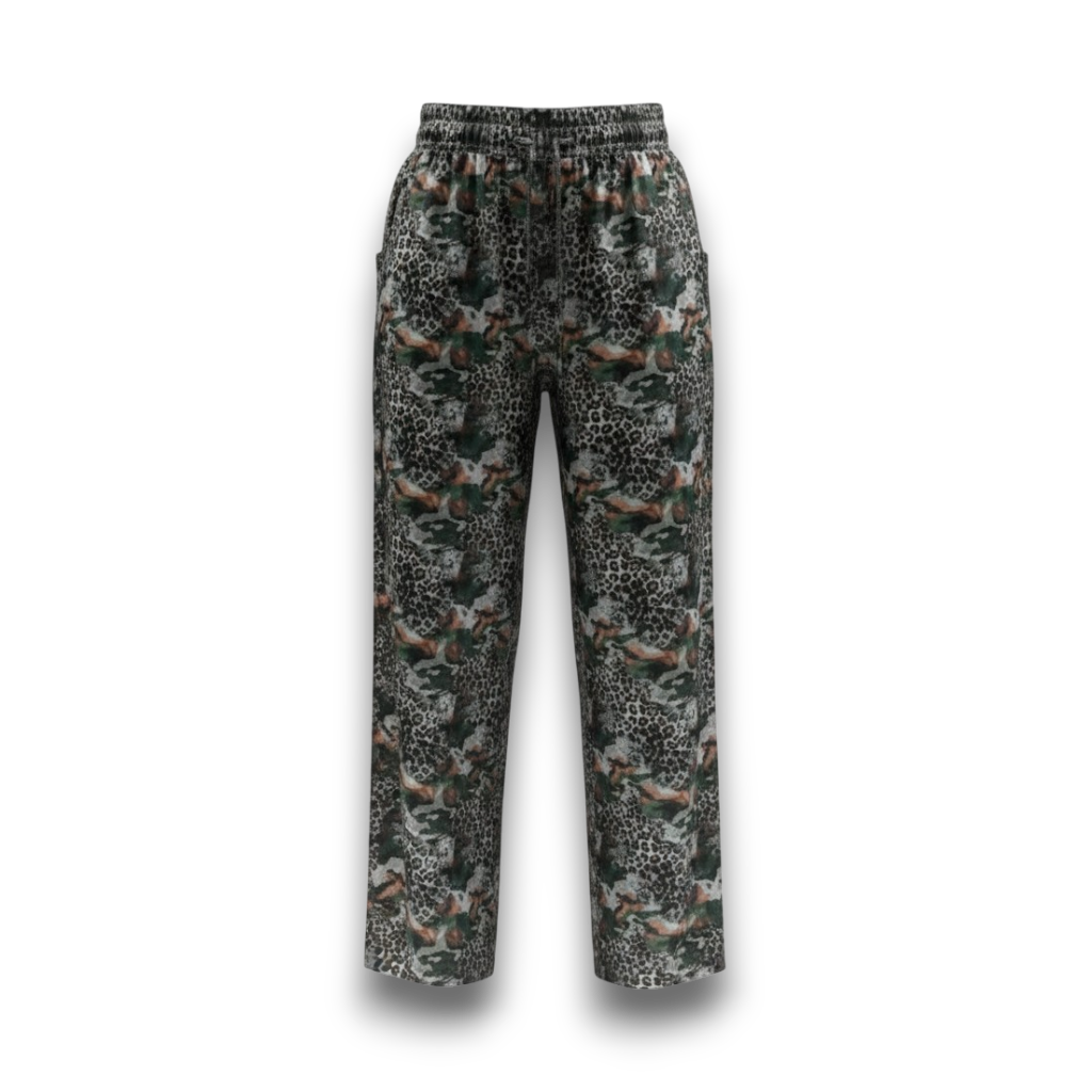 Green Leopard Trousers