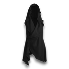 Mesh Cotton Cardigan With Hood