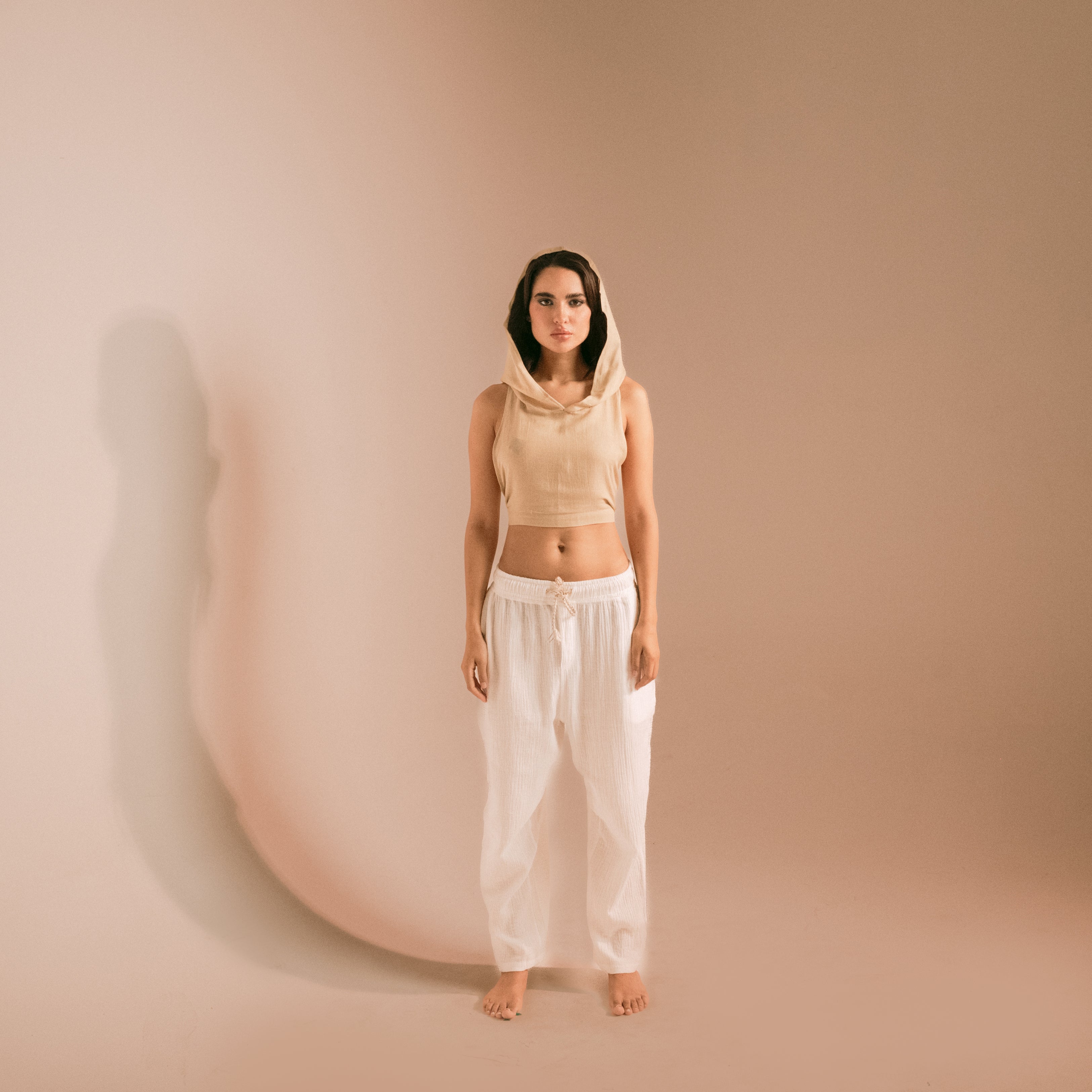 توب بغطاء رأس من القطن الشبكي