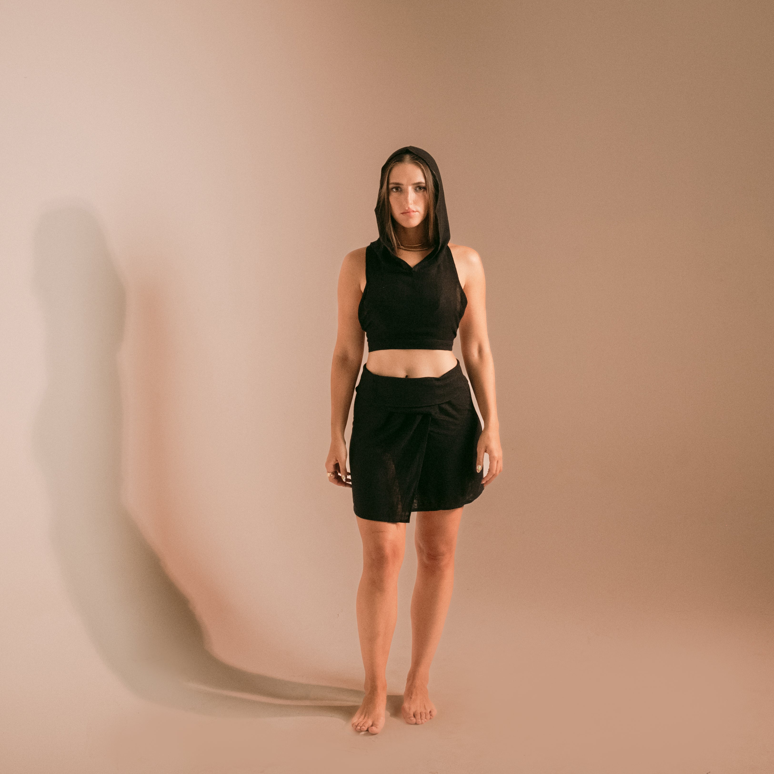 توب بغطاء رأس من القطن الشبكي