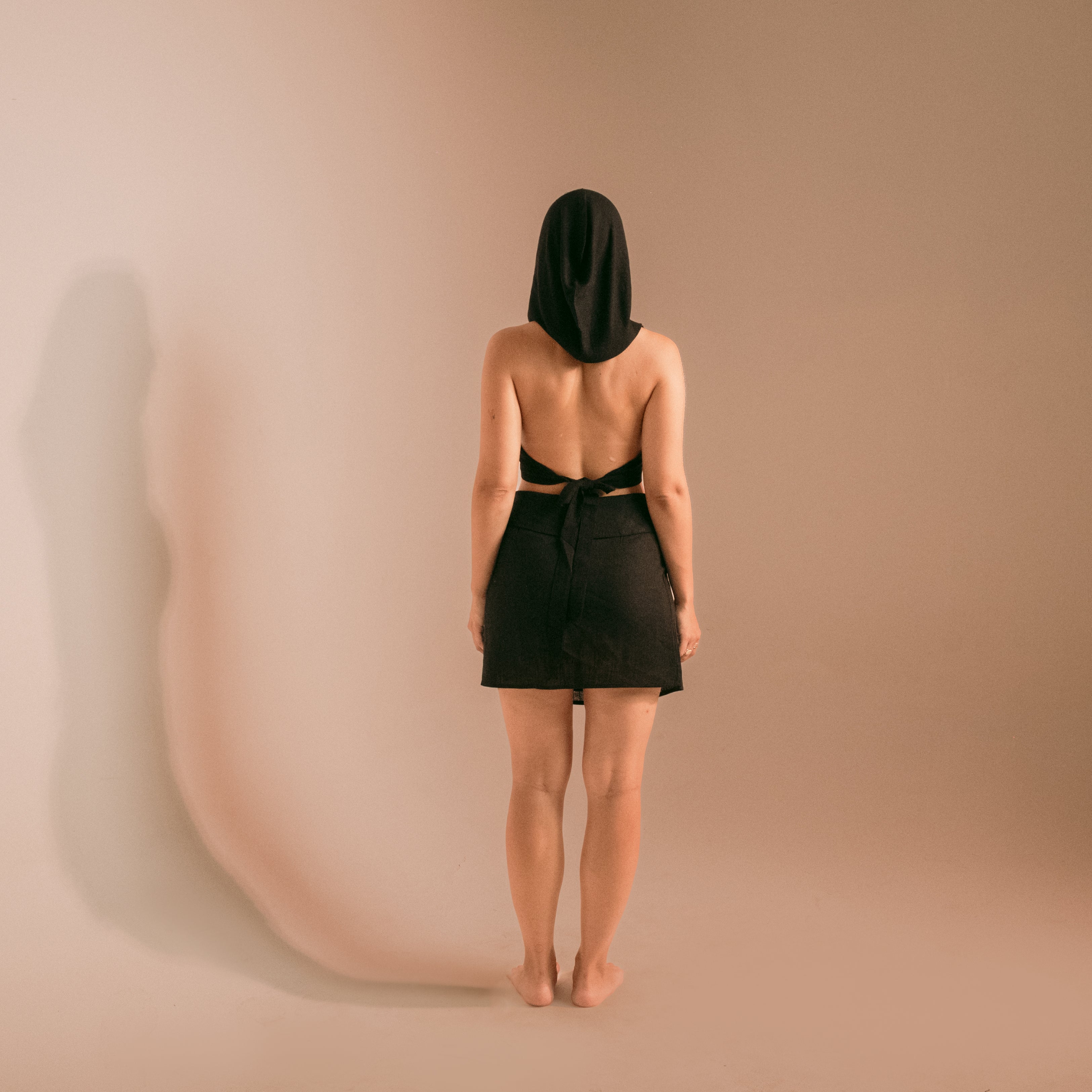 توب بغطاء رأس من القطن الشبكي