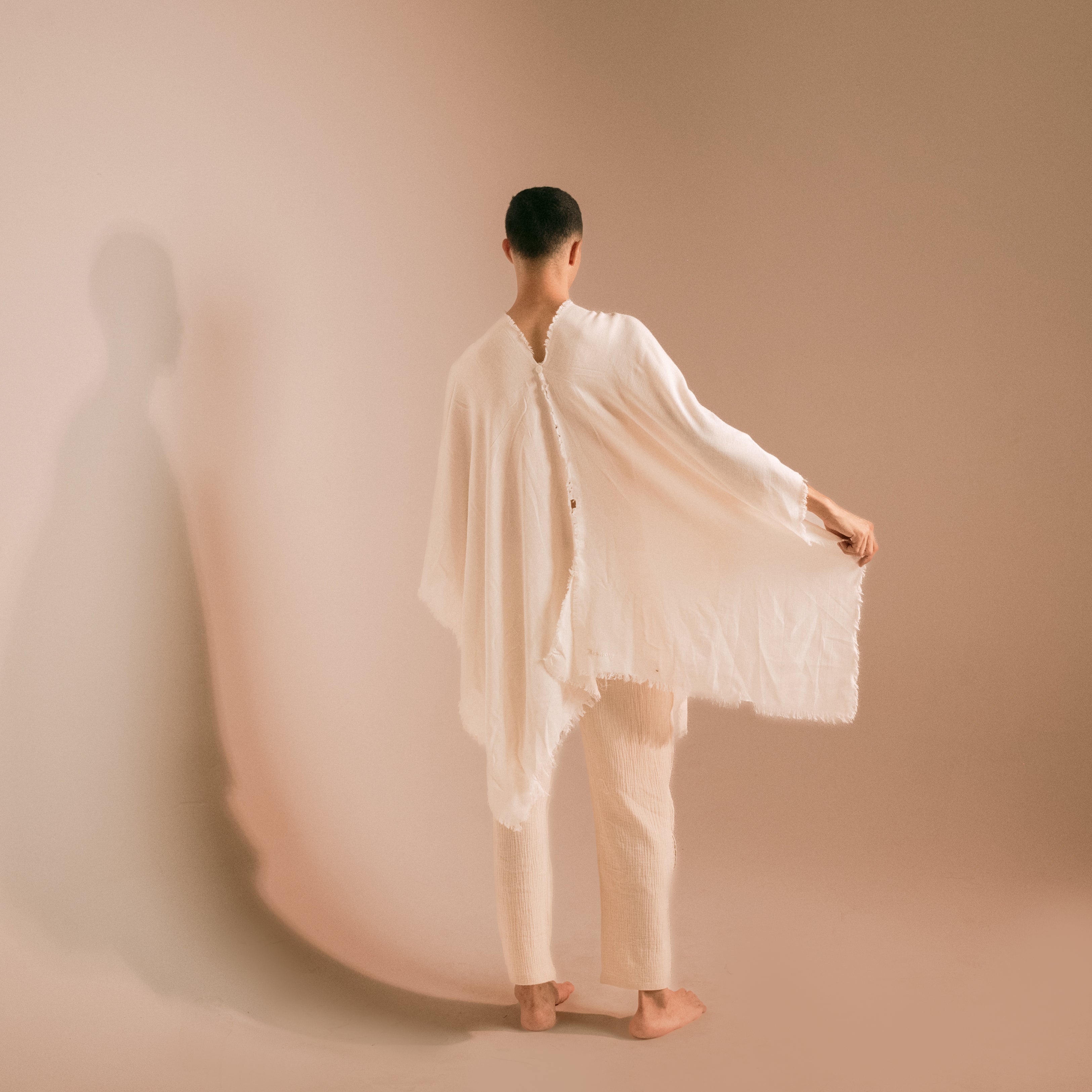 Mesh Cotton Poncho