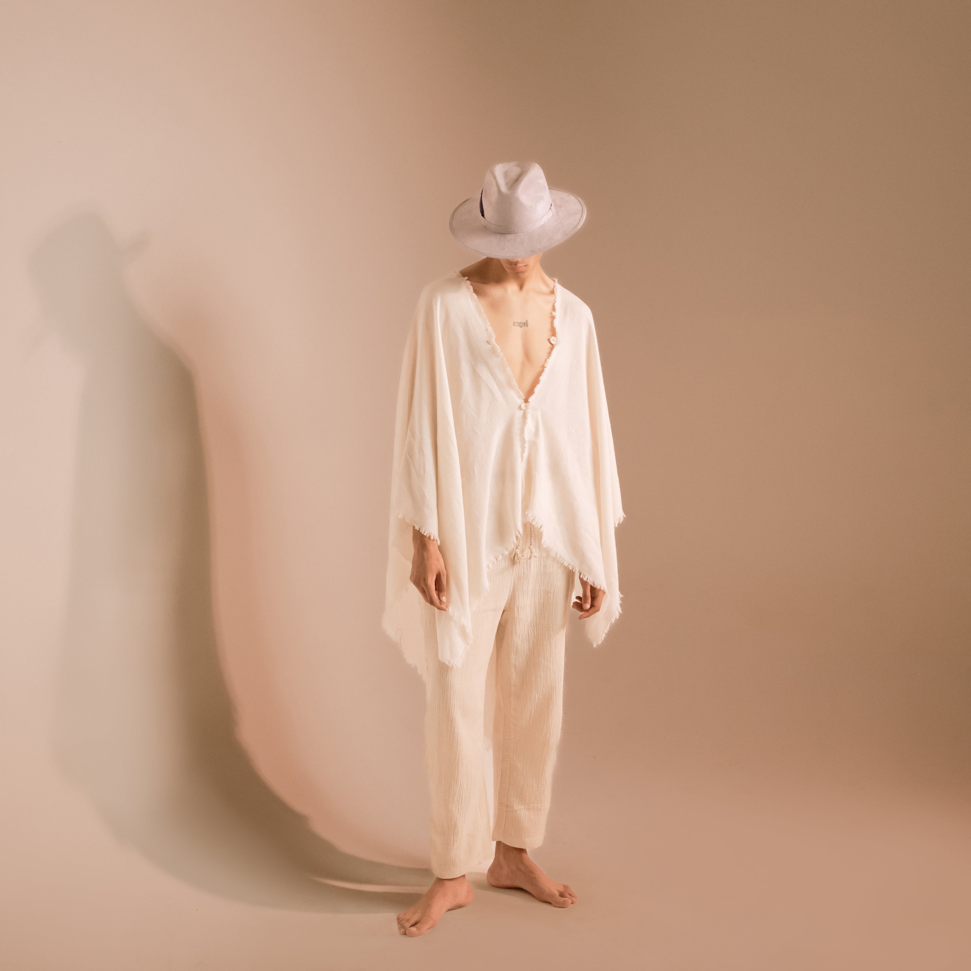 Mesh Cotton Poncho