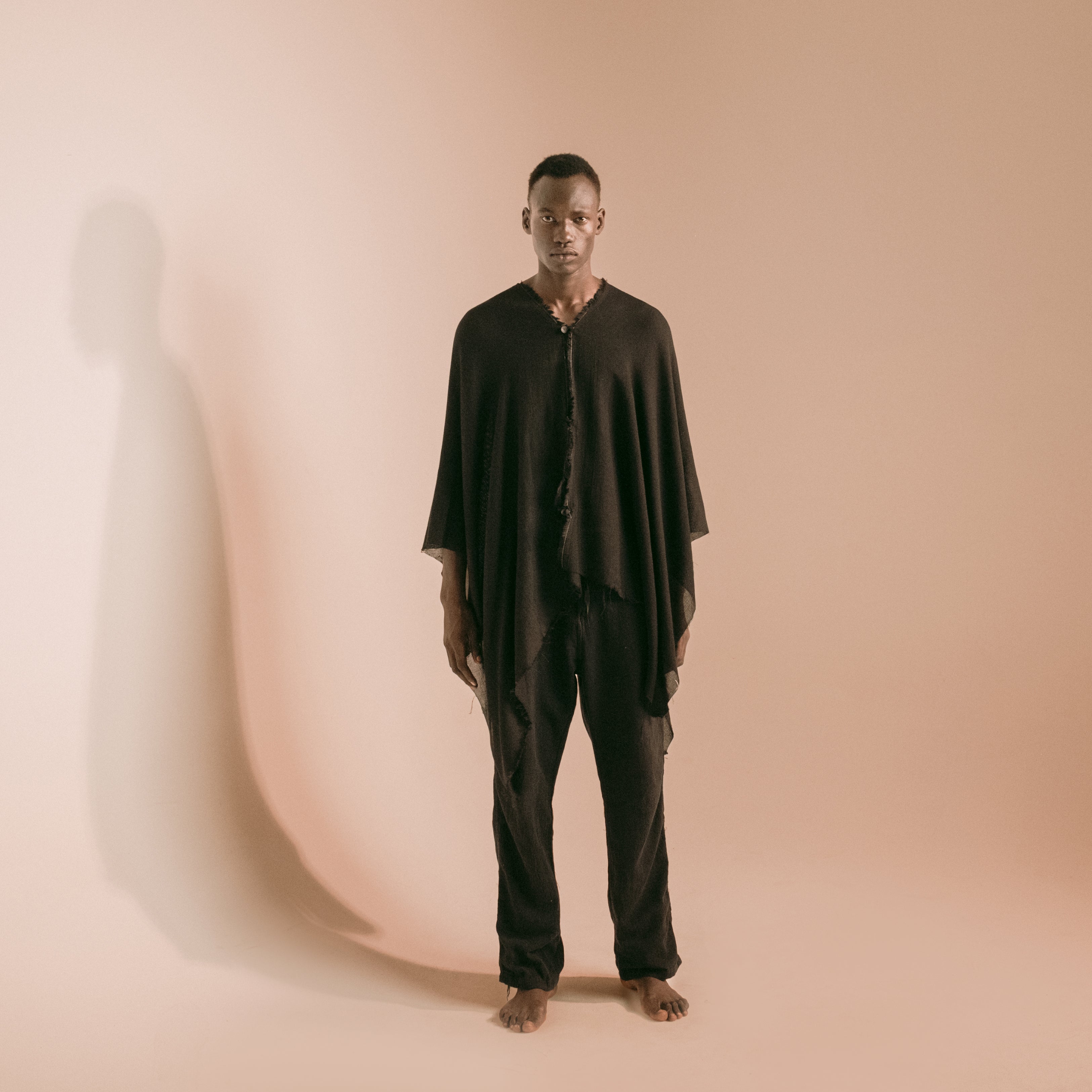 Mesh Cotton Poncho