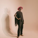 Mesh Cotton Poncho