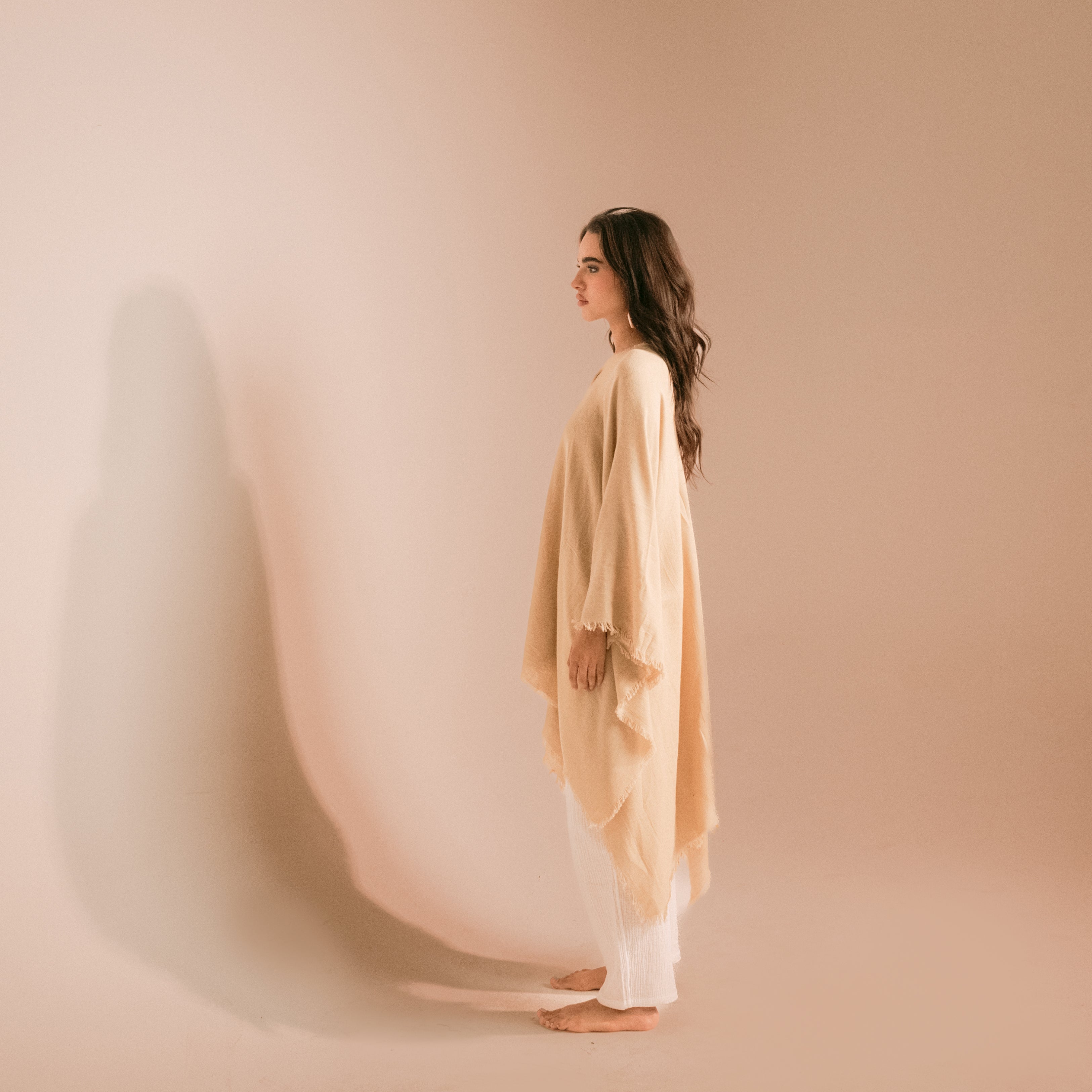 Mesh Cotton Poncho