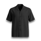 قميص كتان ناعم بأكمام قصيرة