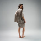 Beige Leopard Shorts