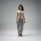 Blue Garden Scarf Top