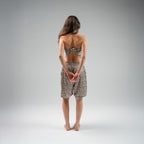 Beige Leopard Shorts