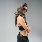 Camouflage Scarf Top