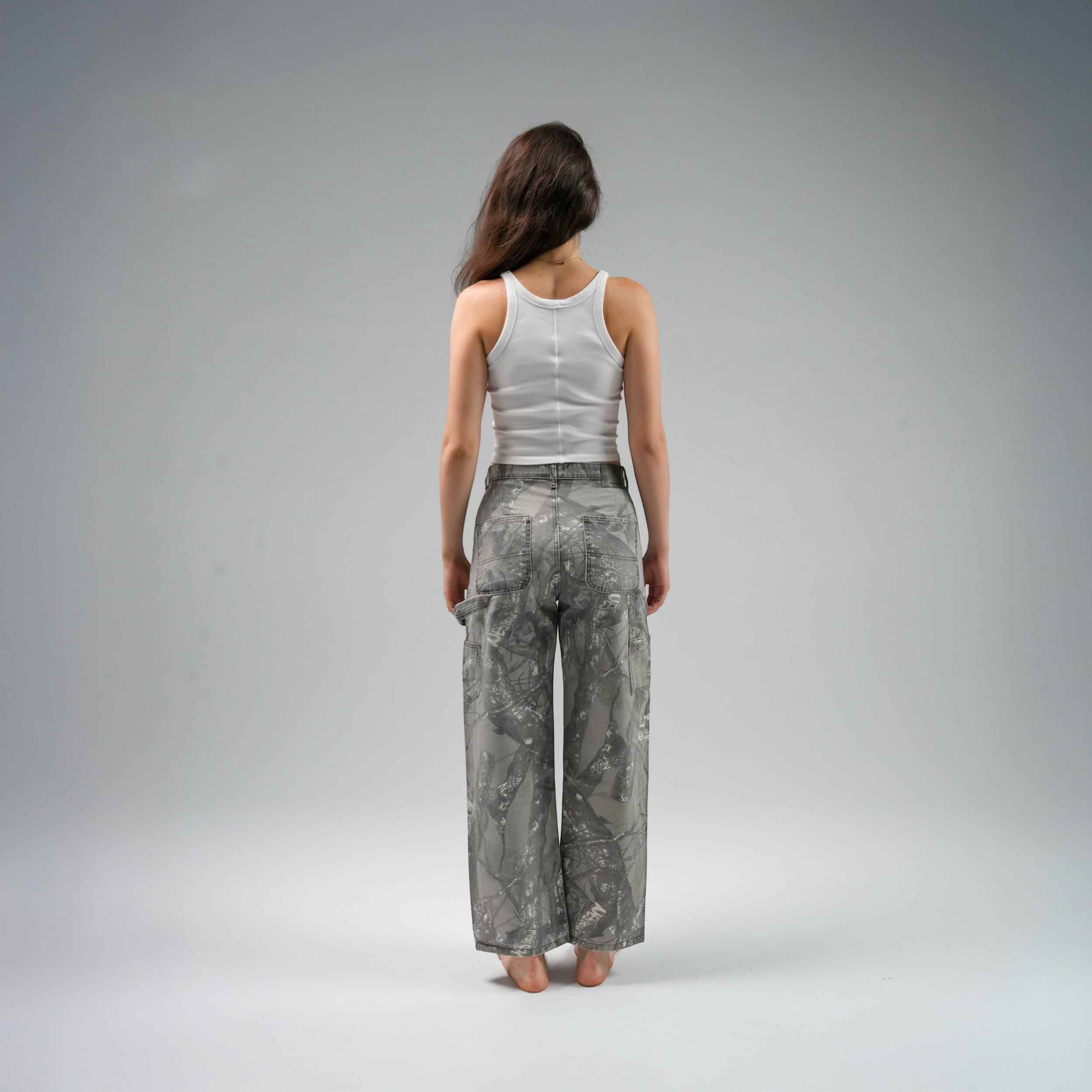 Printed Camouflage Carpenter Jeans