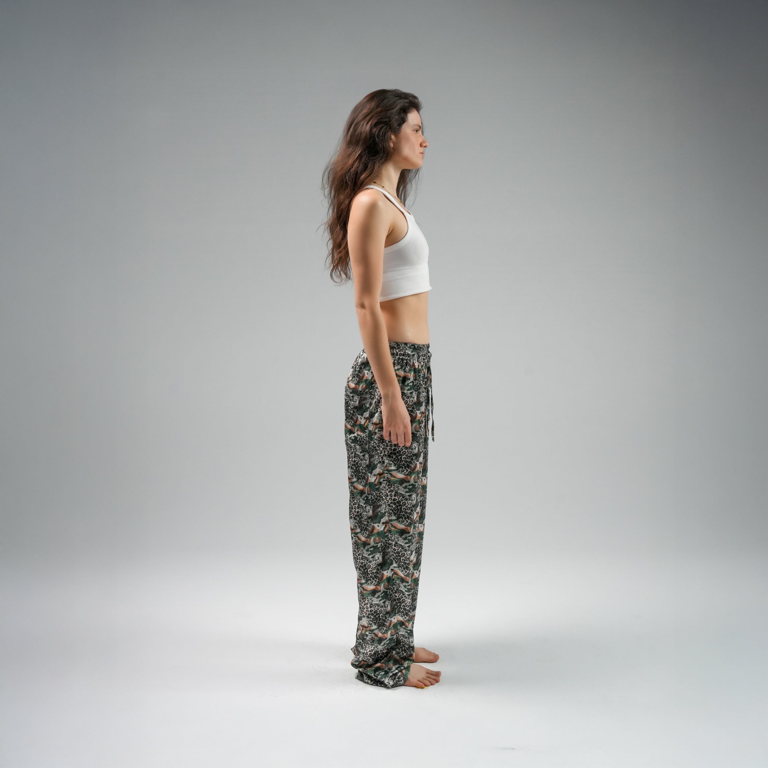 Green Leopard Trousers