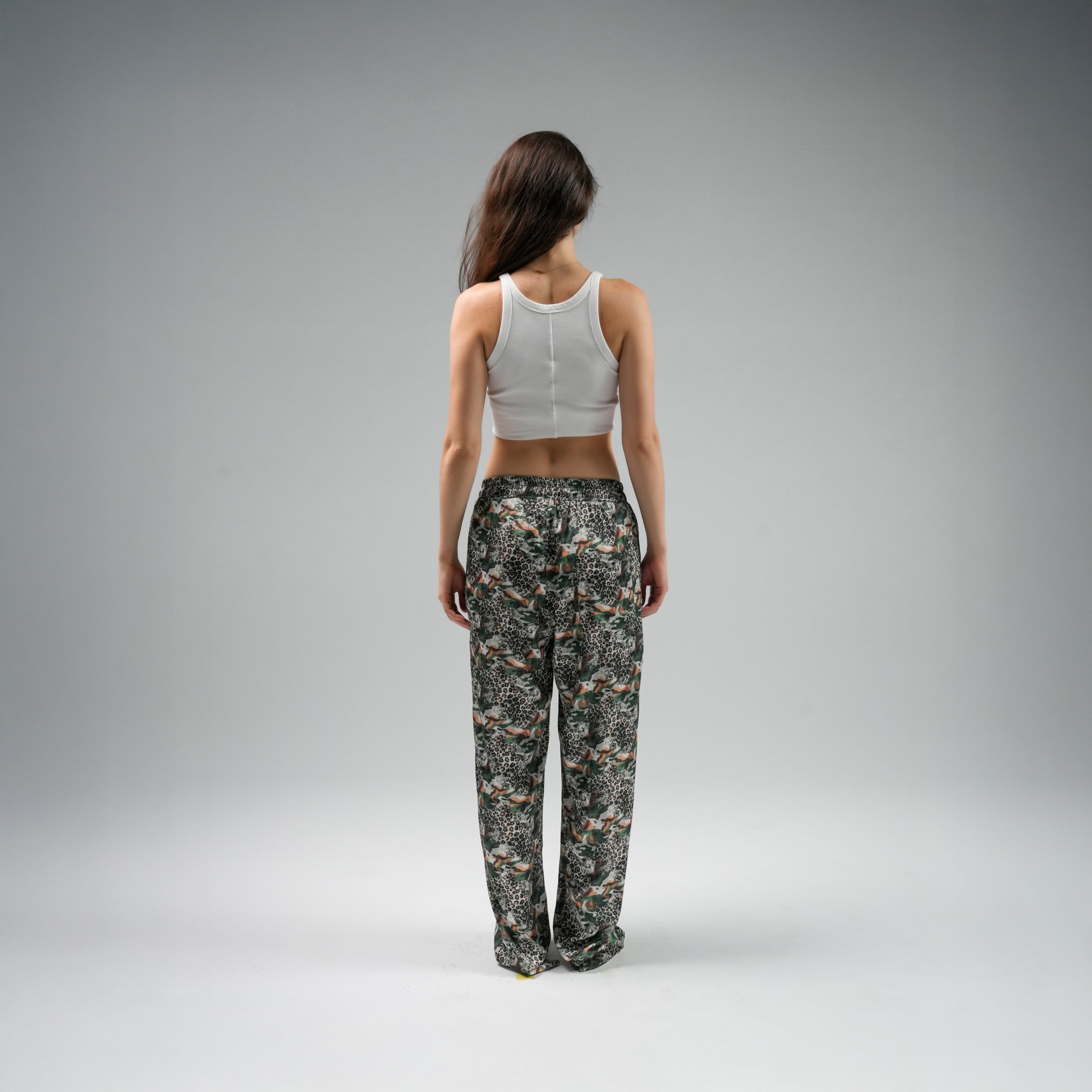 Green Leopard Trousers