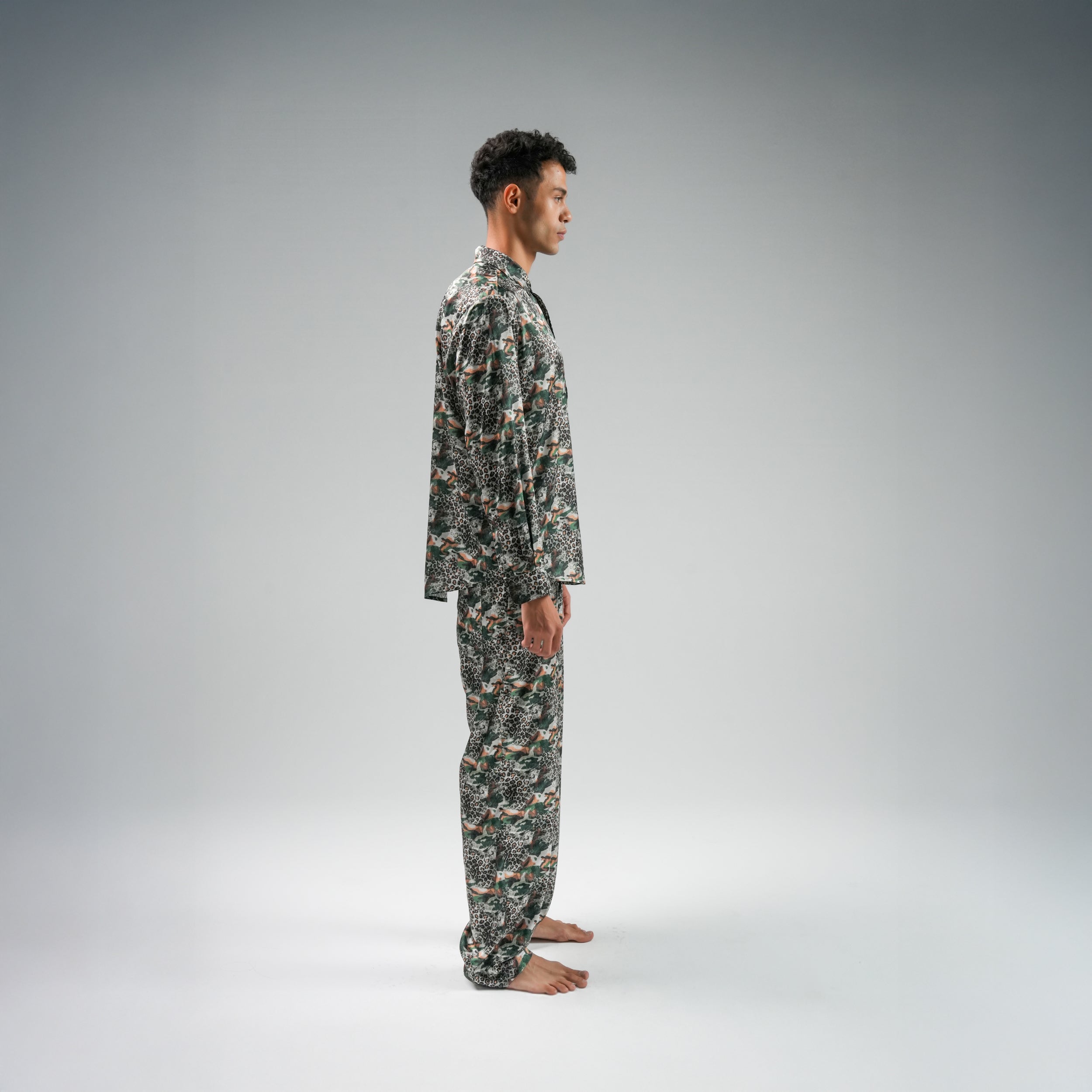 Green Leopard Trousers