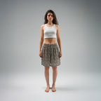 Beige Leopard Shorts