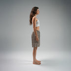 Beige Leopard Shorts