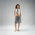 Blue Garden Scarf Top