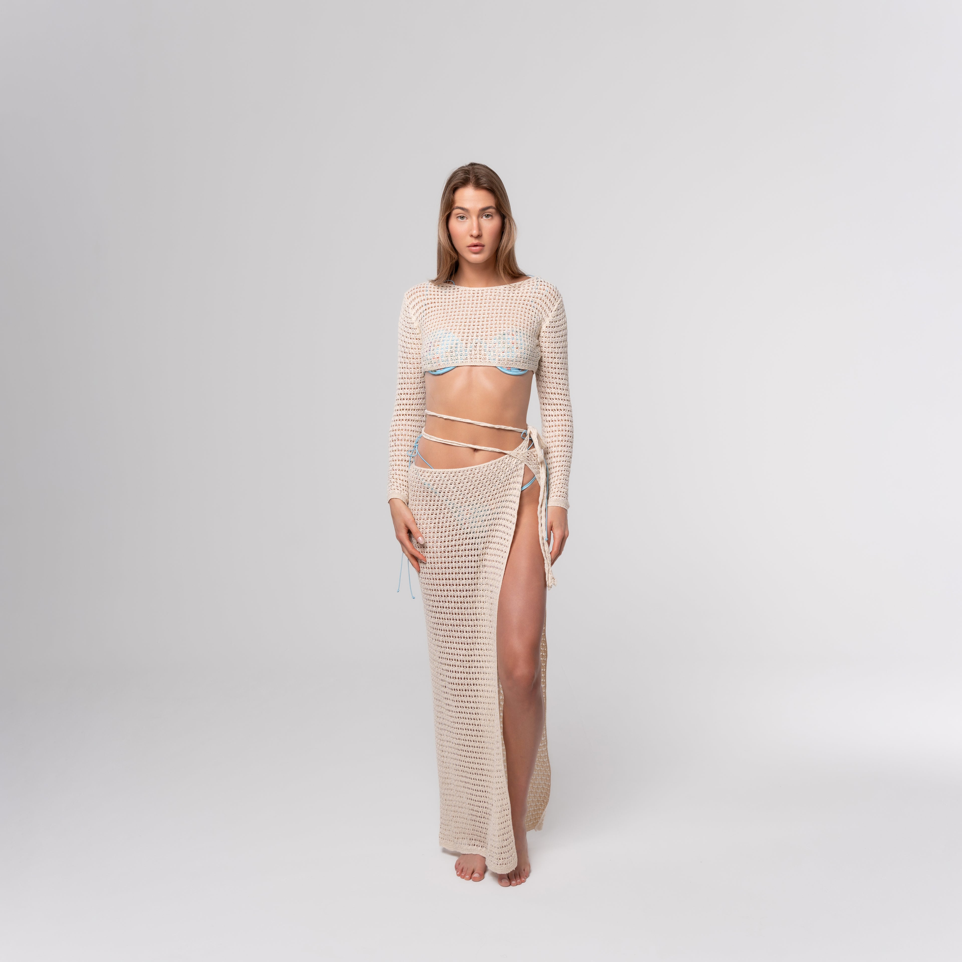 Sahara Beach Crochet Cover up Set