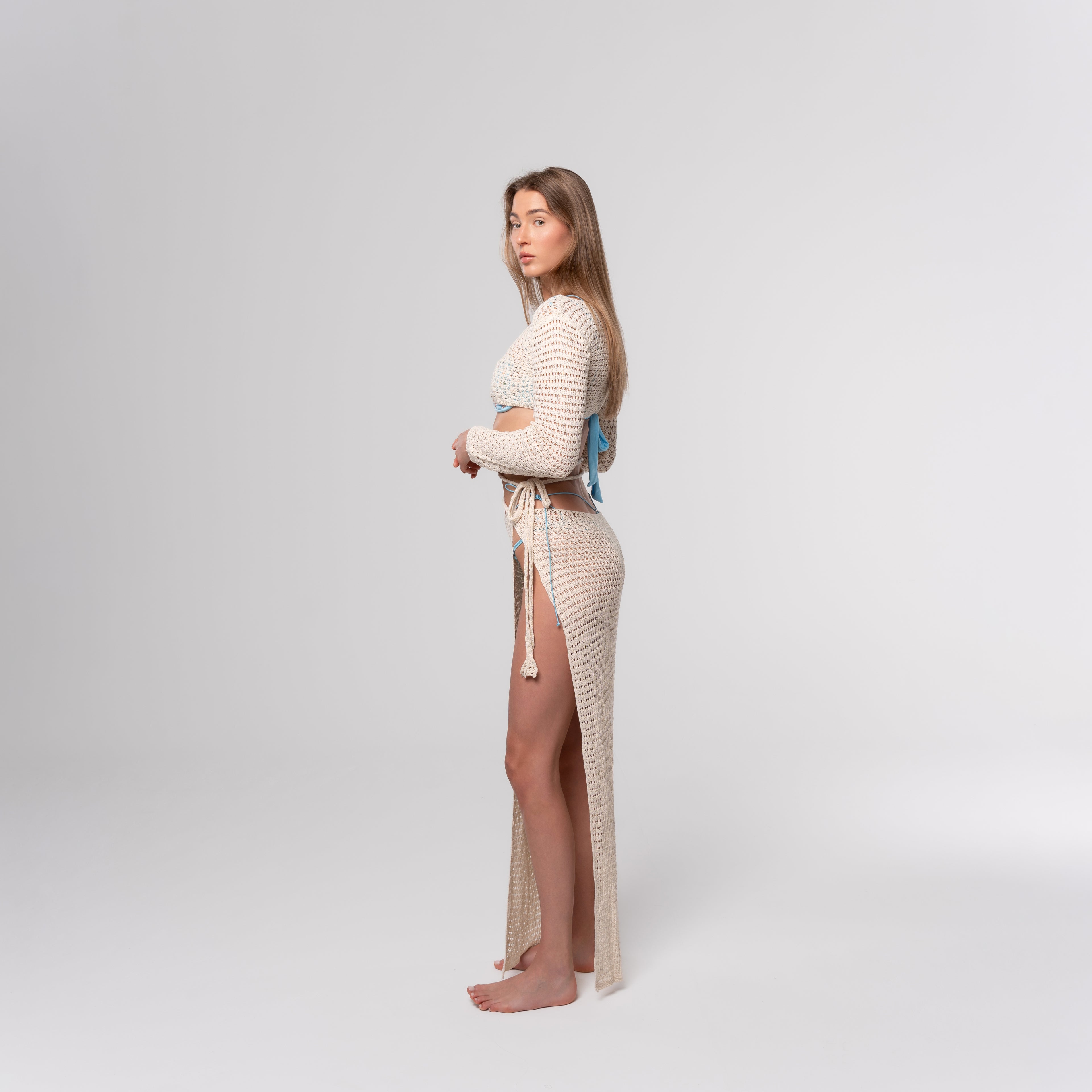 Sahara Beach Crochet Cover up Set