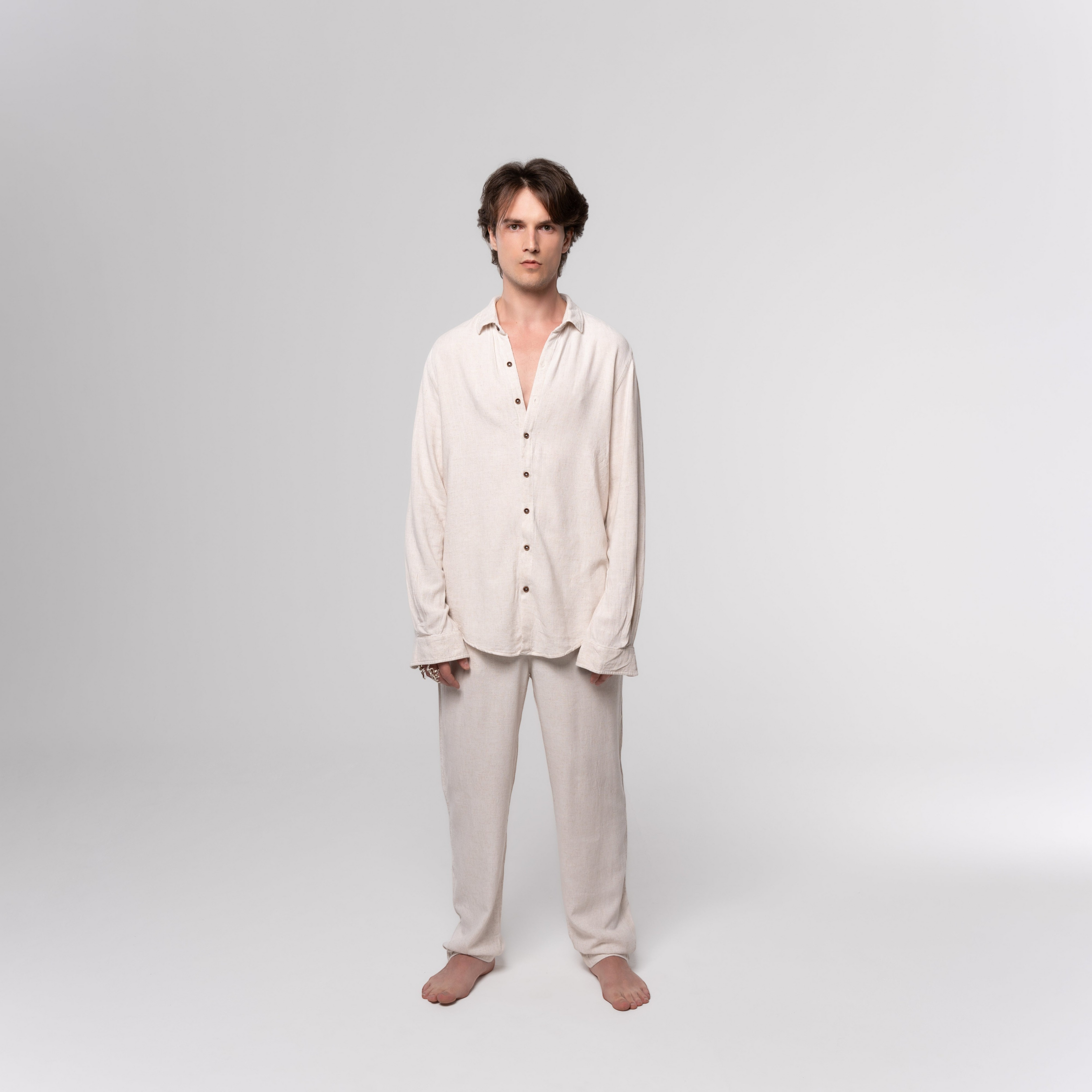 Long Sleeve Soft Linen Shirt