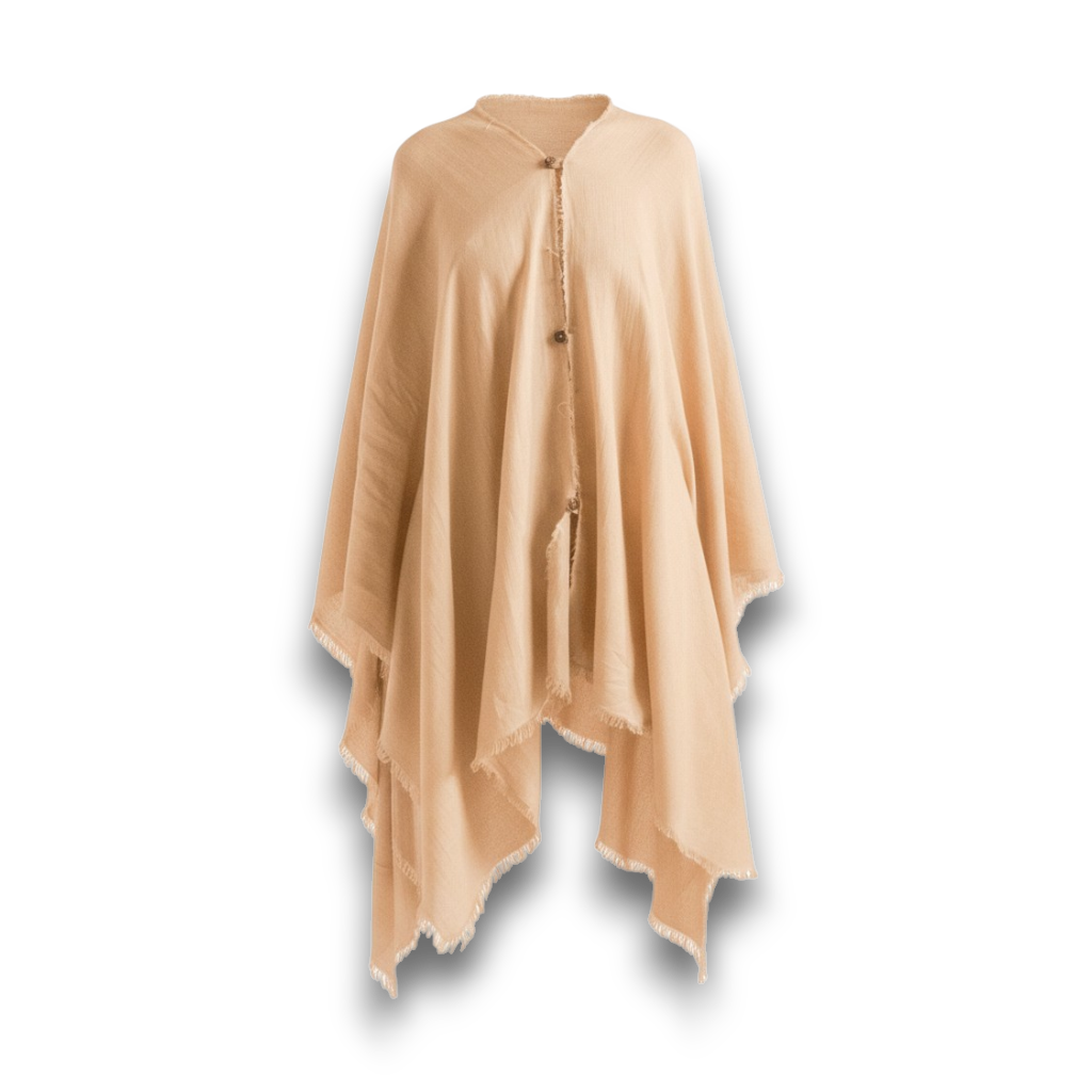 Mesh Cotton Poncho