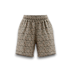 Beige Leopard Shorts