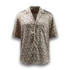 Beige Leopard Camp Shirt