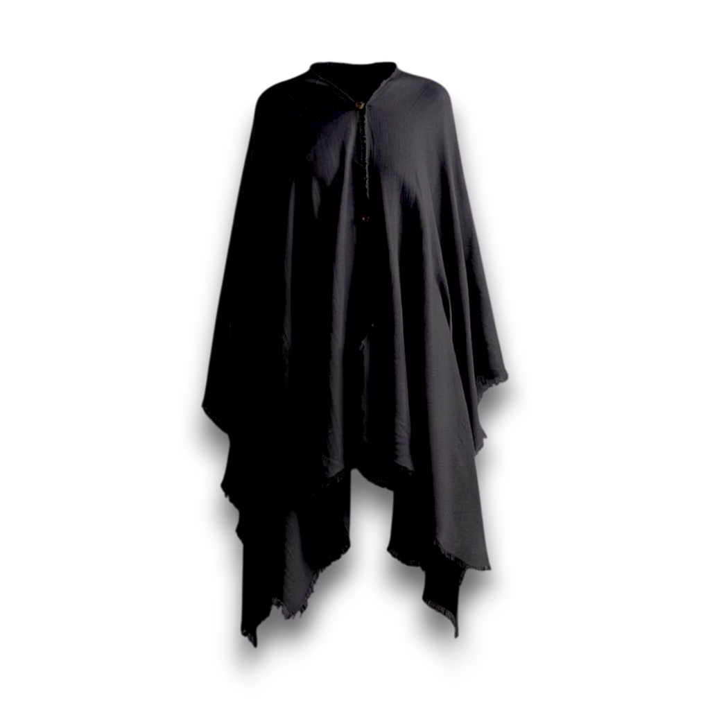 Mesh Cotton Poncho