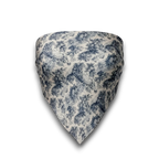 NESHOW blue and white toile garden print scarf top, versatile for head, neck, or shoulders.