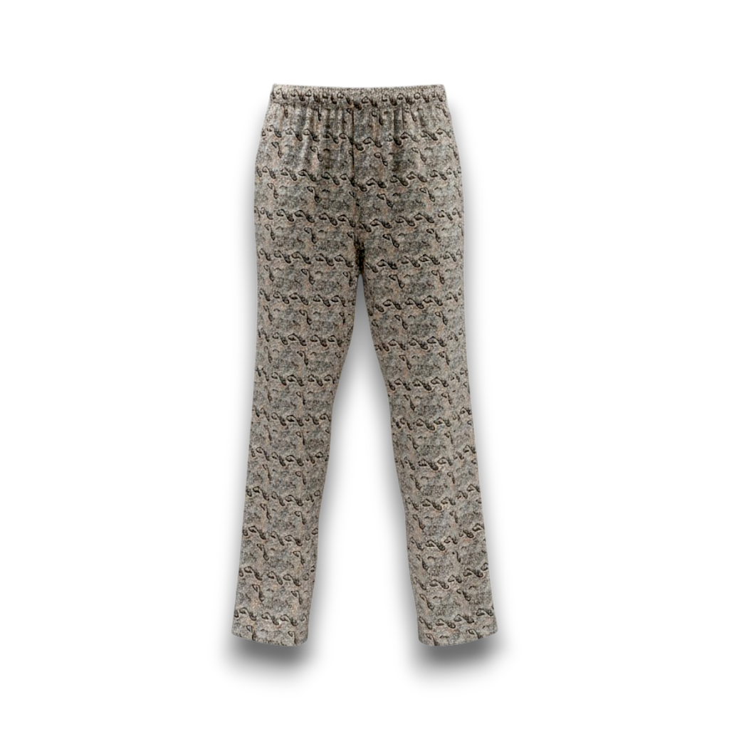 Beige Leopard Trousers